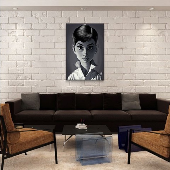 Rob Snow Audrey Hepburn Wrapped Canvas Print - Picture 2 of 9